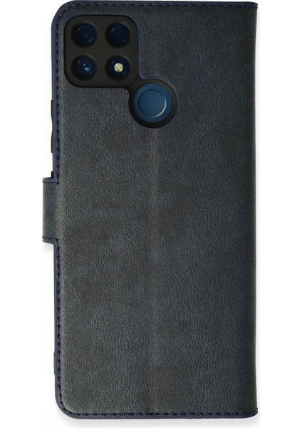 Realme C25 Kılıf Trend S Plus Kapaklı Kılıf - Lacivert (K95)