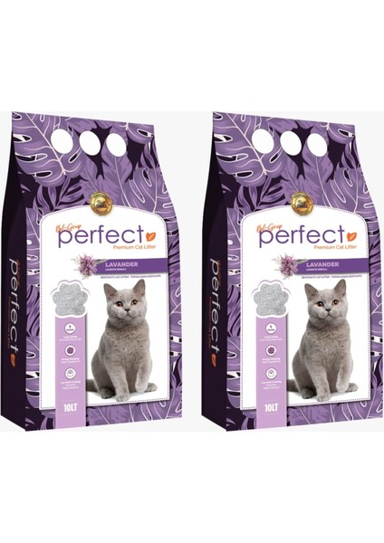 Lavanta Kokulu Ince Taneli Kedi Kumu 10 Lt x 2 Adet