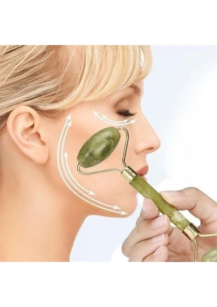 İEG® Yeşim Taşı Çift Taraflı Cilt Masaj Aleti