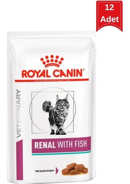 Veterinary Renal With Fish Balıklı Kedi Yaş Maması 12 x 85 gr