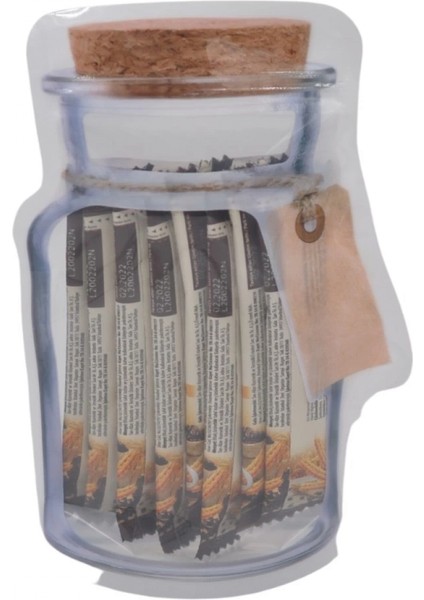 Kavanoz Görünümlü Kilitli Poşet Çıtçıtlı ve Pratik Torba 4 Adet (K95) fırsatları