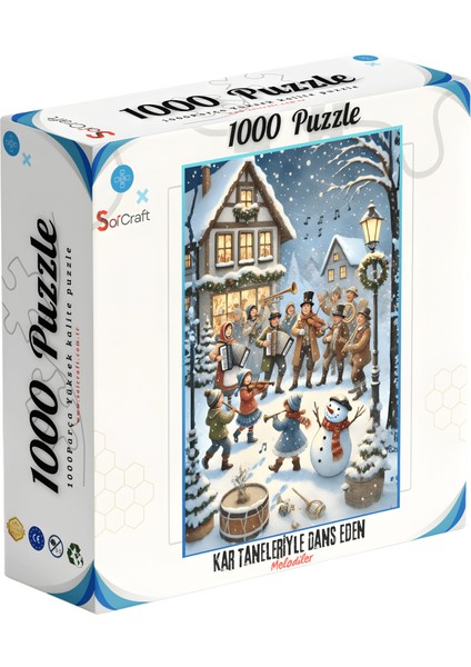 1000 Parça Puzzle Kar Taneleriyle Dans Eden Melodiler fiyatları