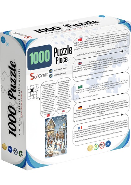 1000 Parça Puzzle Kar Taneleriyle Dans Eden Melodiler modelleri