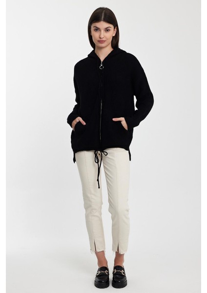 Alexandergardı Kapüşonlu Fermuarlı Triko HIRKA(A92409-S) fırsatları