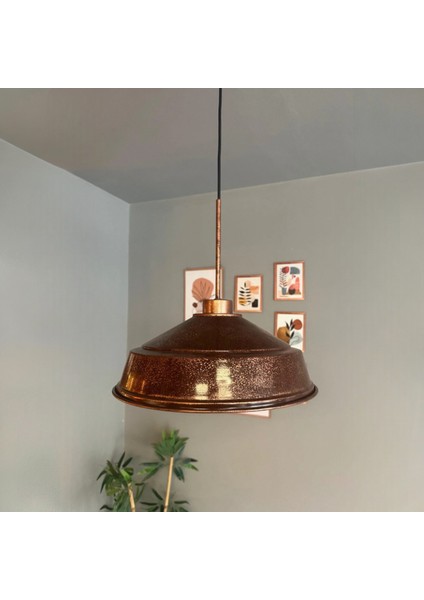 Patina Renk Asaletli Tekli Avize Patina Başlık Retro Sarkıt Lamba Restoran Salon Aydınlatma fiyatları