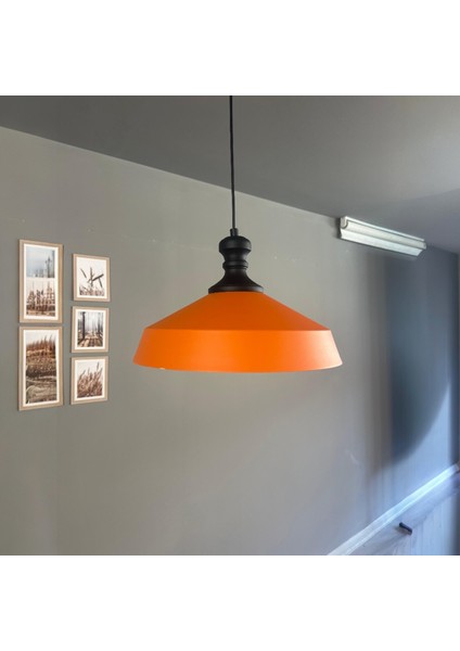 Lema Turuncu Tekli Avize Siyah Tokmak Başlık Sarkıt Lamba Restoran Cafe Salon Avizeleri fiyatları