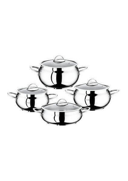 Kınox Oms 8 Parça Çelik Tencere Seti