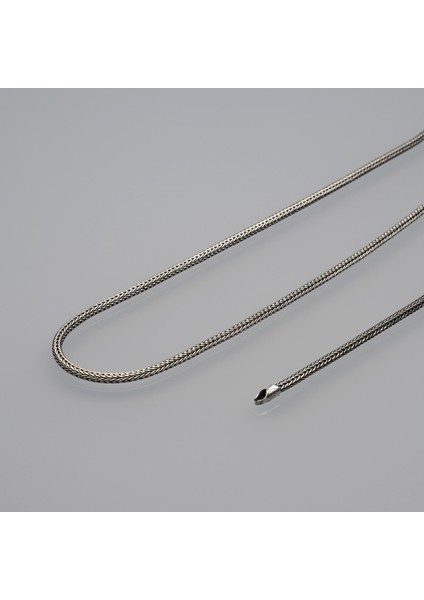 3n Tondo Tilki Kuyruğu Gümüş Zincir