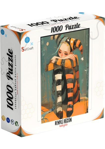 1000 Parça Puzzle Renkli Hüzün fiyatları