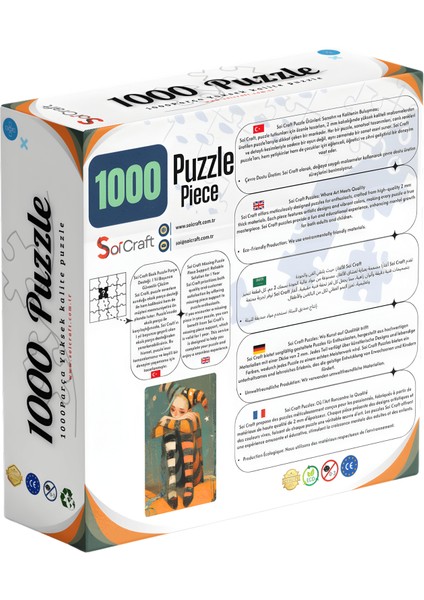 1000 Parça Puzzle Renkli Hüzün modelleri