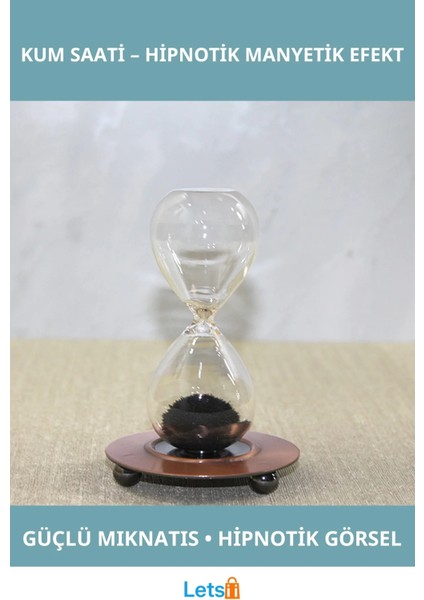Mıknatıslı Kum Saati Modern Dekoratif Hipnotik 1 Adet