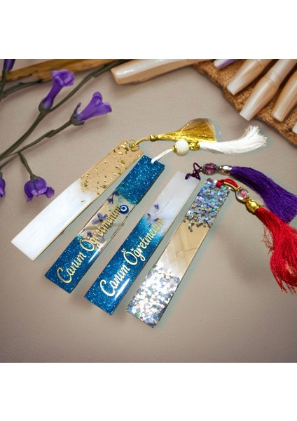 Kişiye Özel Epoksi Kitap Ayracı – 24 Kasım Öğretmenler Günü Hediyesi