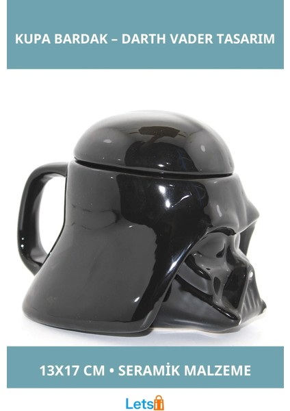 Star Wars Darth Vader Temalı Seramik Kupa Bardak 13X17 cm