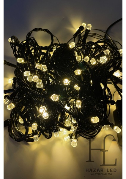 10 Metre 100 Ledli Gün Işığı Ip LED Eklemeli Fonksiyonlu Dekoratif LED Işık Yılbaşı Süsü Çam Ağacı Işığı modelleri