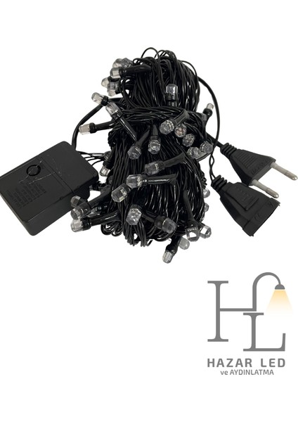 10 Metre 100 Ledli Gün Işığı Ip LED Eklemeli Fonksiyonlu Dekoratif LED Işık Yılbaşı Süsü Çam Ağacı Işığı indirimleri