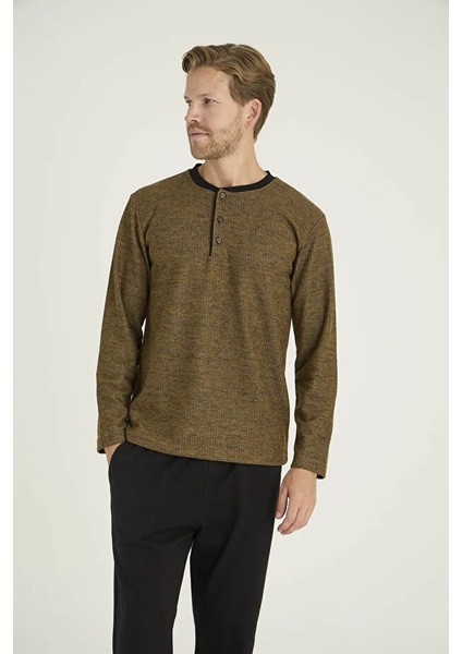 Uzun Kol Erkek Pijama Takım 8068 modelleri