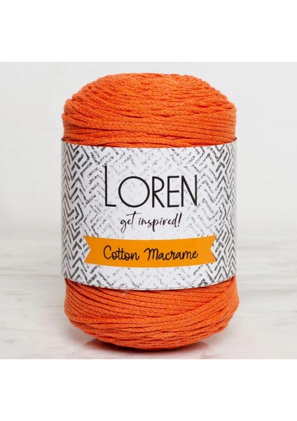 Loren Cotton Macrame Turuncu - R096 - 34370