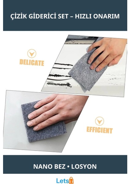 Çok Amaçlı Nano Bez ve Çizik Giderici Losyon Seti