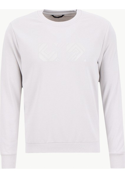 Bisiklet Yaka Açık Gri Erkek Sweatshırt ACE052261047_AGR