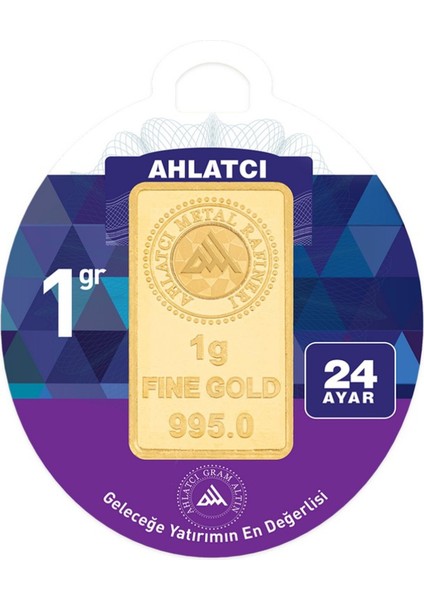 Ahlatçı 1 gr 995.0 24 Ayar Külçe Altın