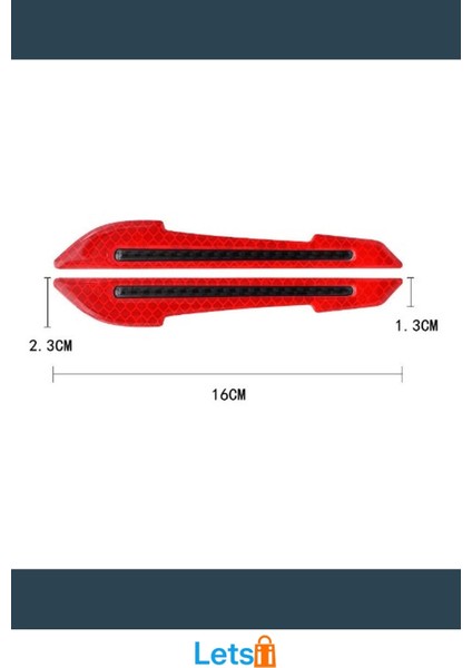 Reflektörlü Araba Aynası Koruyucu Şerit 2 Adet Sarı, Mavi, Kırmızı modelleri