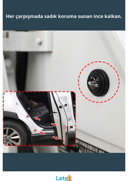 Yüksek Kaliteli Darbe Emici Araba Kapısı Koruma Padleri 2.8 x 1 cm fiyatları