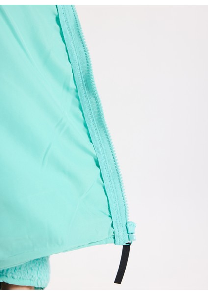 D5WL-SWT3497 Mint Dik Yaka Relaxed Düz Kadın Sweatmont indirimleri