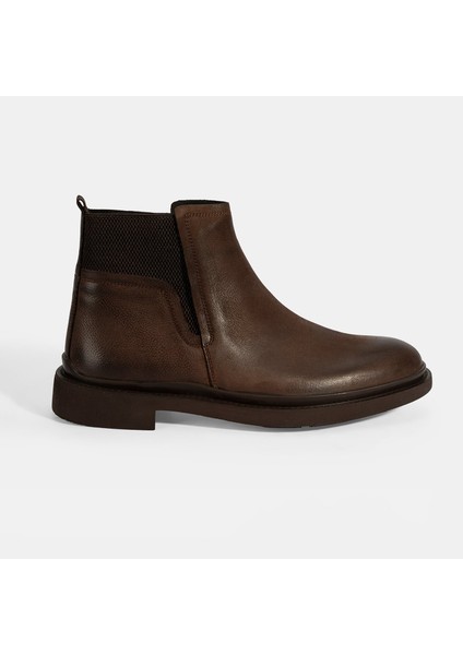 Erkek Kahve Lastikli Nubuk Deri Bot fiyatları