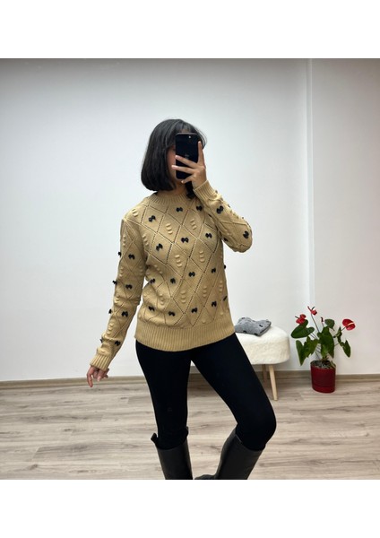 Mini Fiyonk Detaylı Triko Kazak modelleri