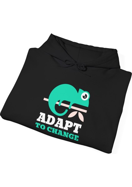 Adapt To Change – Unisex Kapüşonlu Sweatshirt indirimleri