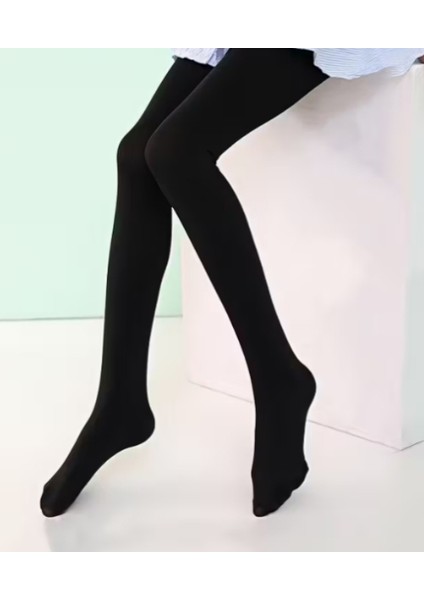 Siyah-Krem Kadın Pelus Kalın Tayt Yünlü Kilotlu Çorap fiyatları