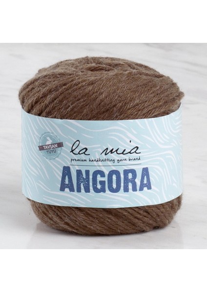 La Mia Angora 50GR Kahverengi El Örgü Ipi - L133 - 33808
