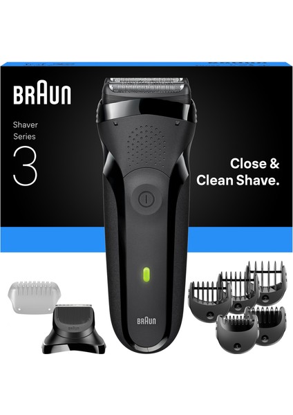 Series 3 Shave & Style Sakal Şekillendirici ve Tıraş Makinesi, Kuru, 300BT