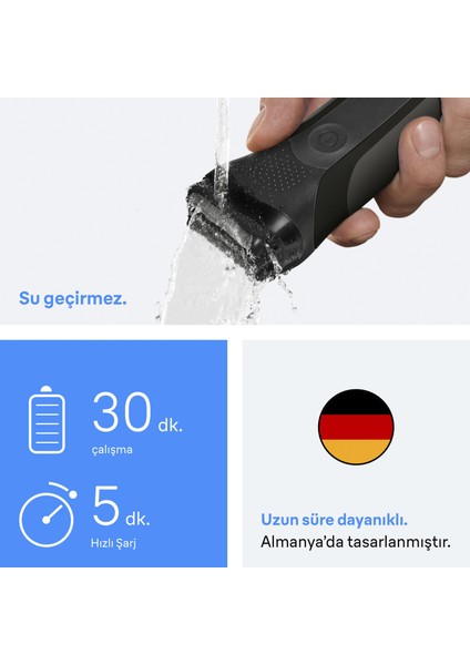 Series 3 Shave & Style Sakal Şekillendirici ve Tıraş Makinesi, Kuru, 300BT indirimleri