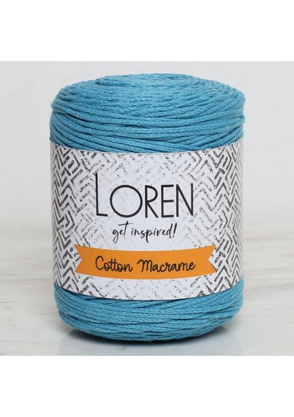 Loren Cotton Macrame Turkuaz - R087 - 34376