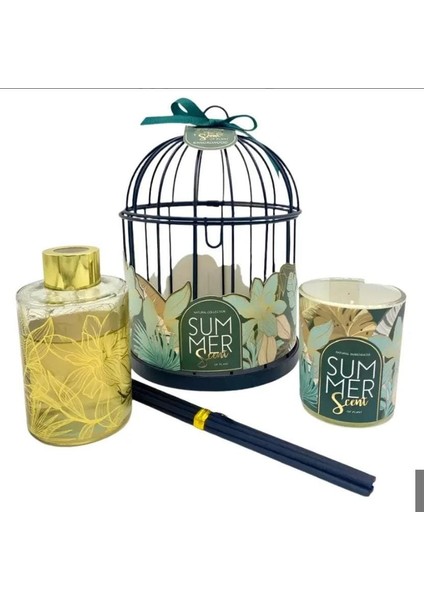 Kafesli Kokulu Mumlu Oda Kokusu Set 3 Lü fırsatları