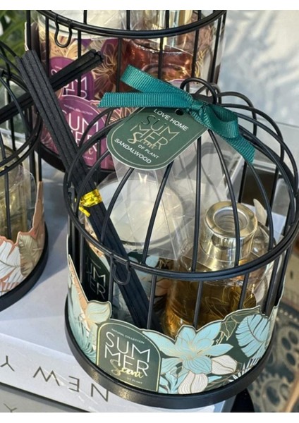 Kafesli Kokulu Mumlu Oda Kokusu Set 3 Lü indirimleri