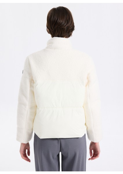 D5WL-MNT3720 Kırık Beyaz Düz Kadın Mont indirimleri