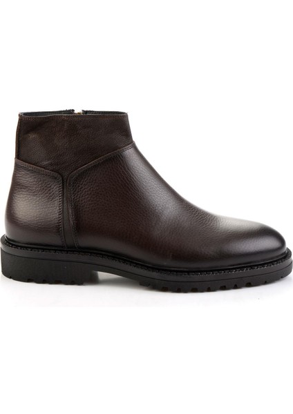 Kahve Hakiki Deri Erkek Bot & Bootie E02648614440