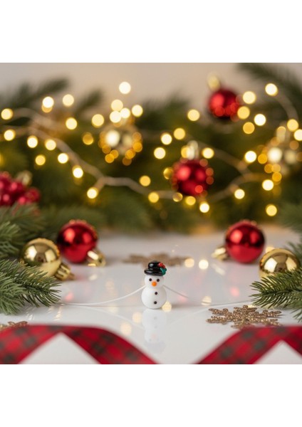 El Yapımı Porselen Kardan Adam Figürlü Kadın Kolye fiyatları