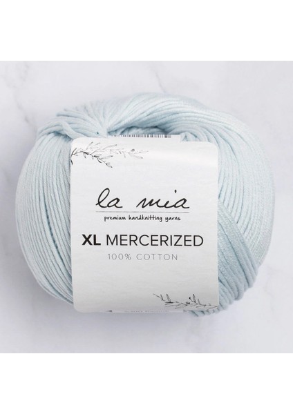 La Mia Xl Mercerized Bebe Mavi El Örgü Ipi - 79 - 33765