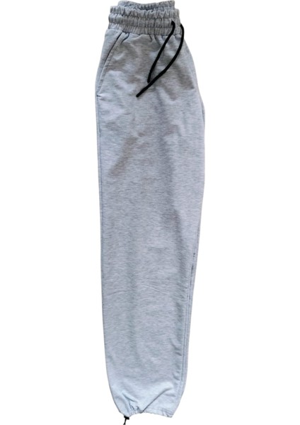 Rkek Kadın Unisex Baggy Model Paça Stoperli Lastikli Eşofman Altı Bol Rahat Kalıp