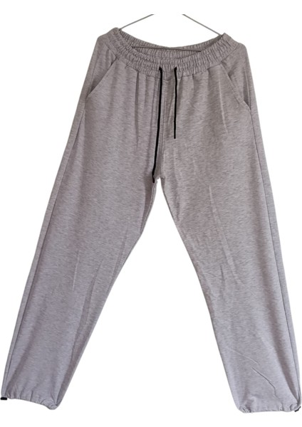 Rkek Kadın Unisex Baggy Model Paça Stoperli Lastikli Eşofman Altı Bol Rahat Kalıp