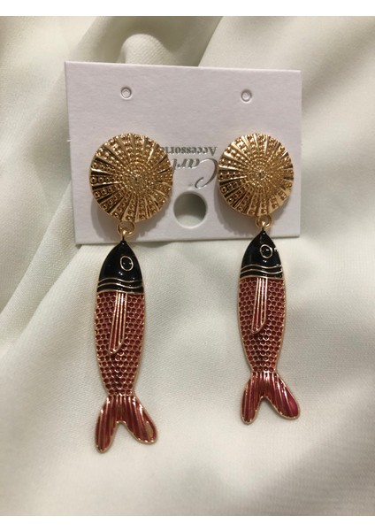 Renkli, Altın Kaplama Balık Küpe modelleri