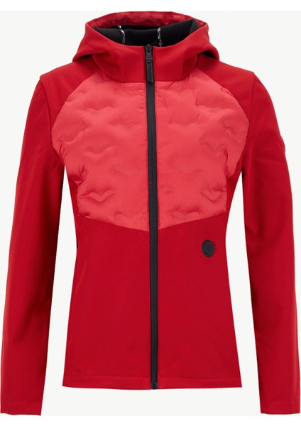 D5WL-MNT3512 Kırmızı Düz Kadın Mont