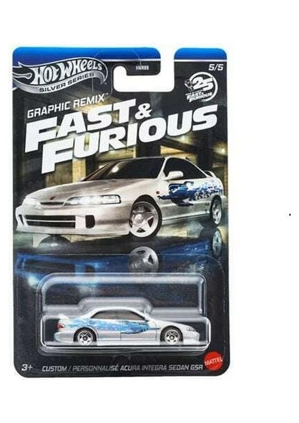 Silver Series Fast & Furious Custom Acura Integra Sedan Gsr 1/64 Model Araba fiyatları