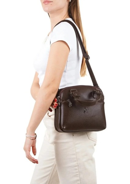 Kadın Deri Uzun Askılı El ve Omuz Çantası 24X20X8 fiyatları