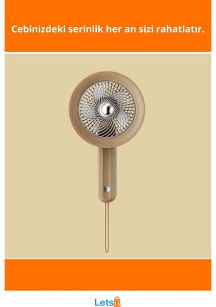 Şarjlı Taşınabilir Mini El Fanı 3 Kademeli Hız Ayarı fiyatları