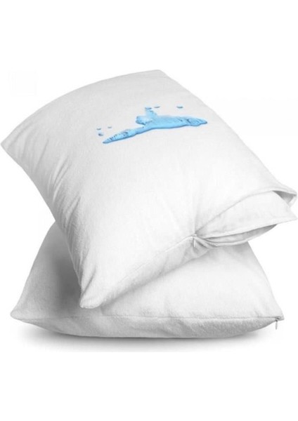 Pamuklu Sıvı Geçirmez 2 Adet Fermuarlı Yastık Alezi