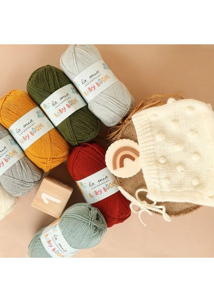 La Mia Baby Boom Gri El Örgü İpi - 1921 - 34143 modelleri